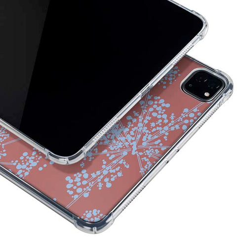 Airy Blue Floral iPad Pro 12.9in (2020) Clear Case